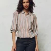 The Honor Top ~ Blue Frontier Stripe