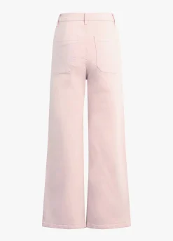 The Mischa Super High Rise Wide Ankle ~ Pale Pink