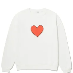 The Oversized Heart Sweatshirt ~ Cream
