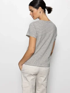 The Perfect Tee Pumice Stone/Black Stripe