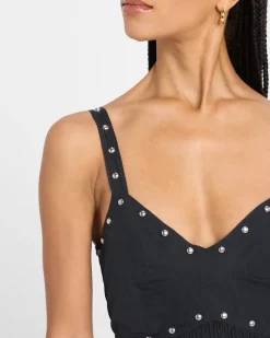 The Reyes Studded Dress ~ Black