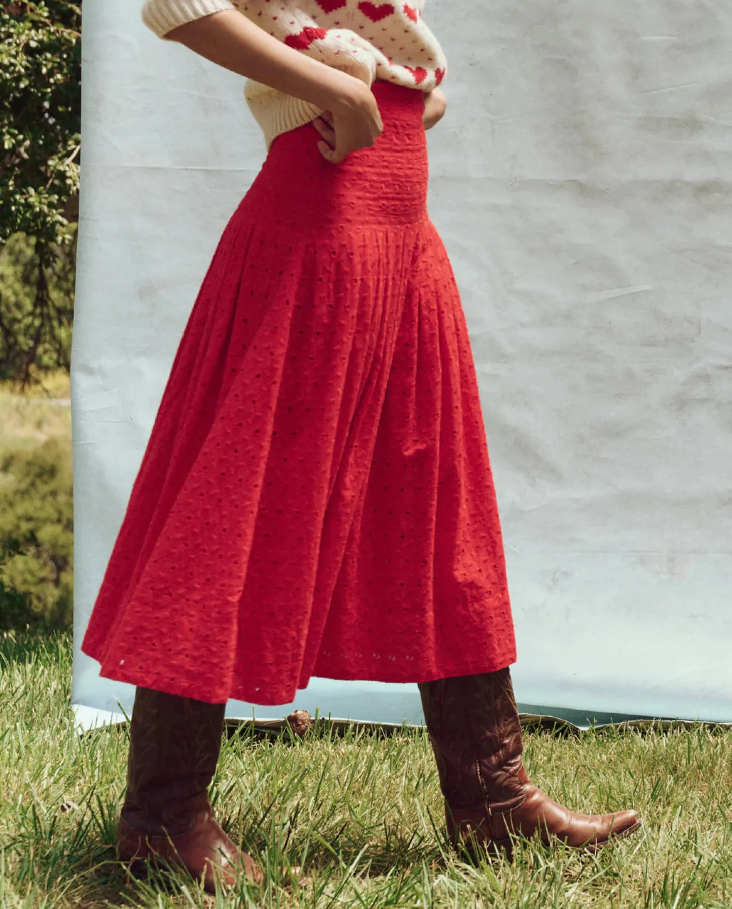 The Rhythm Skirt ~ Red Rose