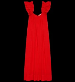 The Ruffle Cover Up ~ Hot Red