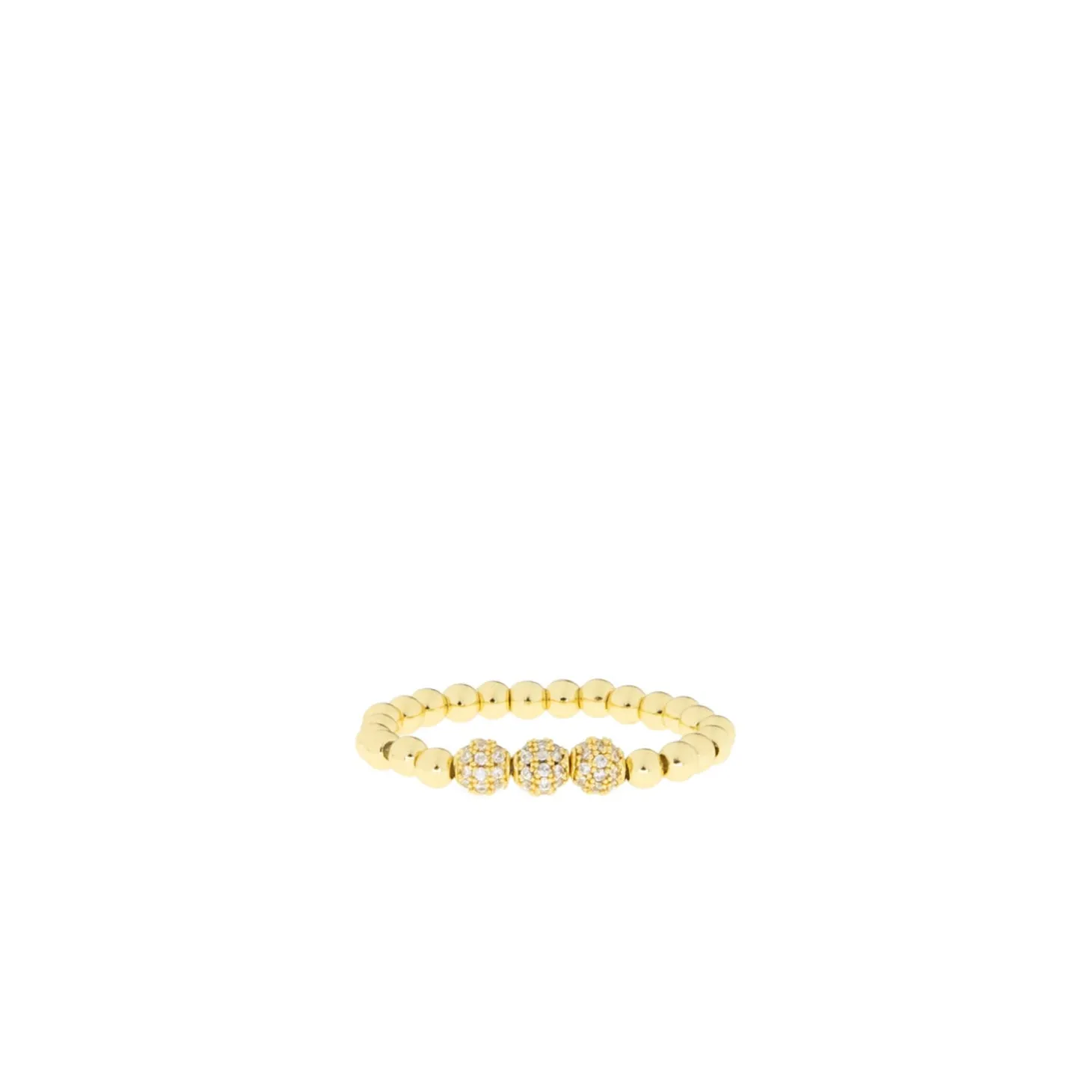 Triple Pave Stretch Ring