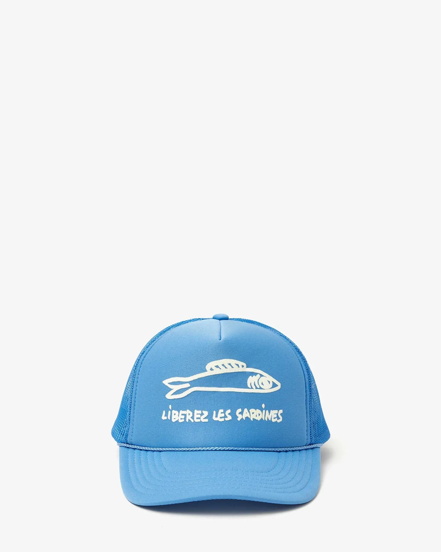 Trucker Hat ~ Sky Blue w/ Cream Liberez Les Sardines