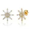 Twinkling Star Baquette CZ Studs