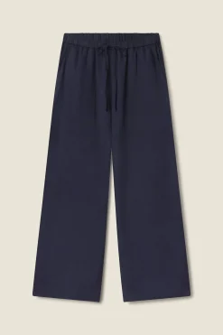 Vera Pant ~ Navy Linen