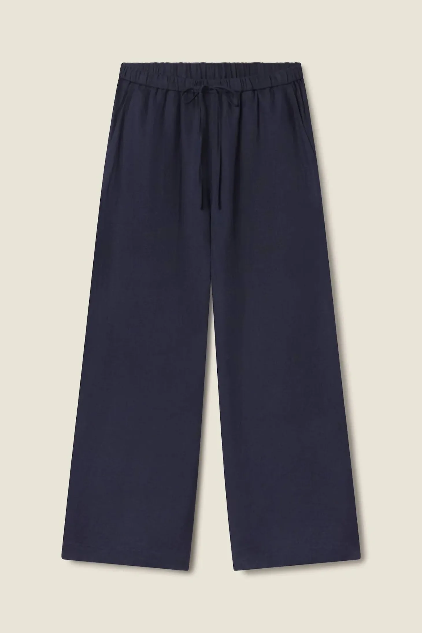 Vera Pant ~ Navy Linen