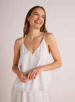 V-Neck Cami~ Metallic Opal