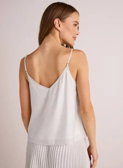 V-Neck Cami~ Metallic Opal