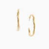 Wave Hoop Earrings