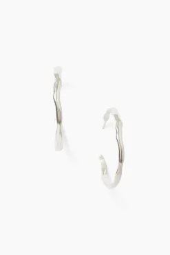 Wave Hoop Earrings