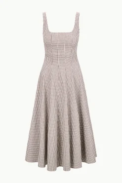 Wells Dress ~ Dark Chocolate Micro Check