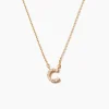 White Dimond Initial Necklace