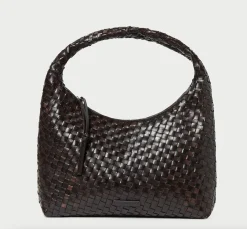 Willow Woven Leather Hobo ~ Chocolate