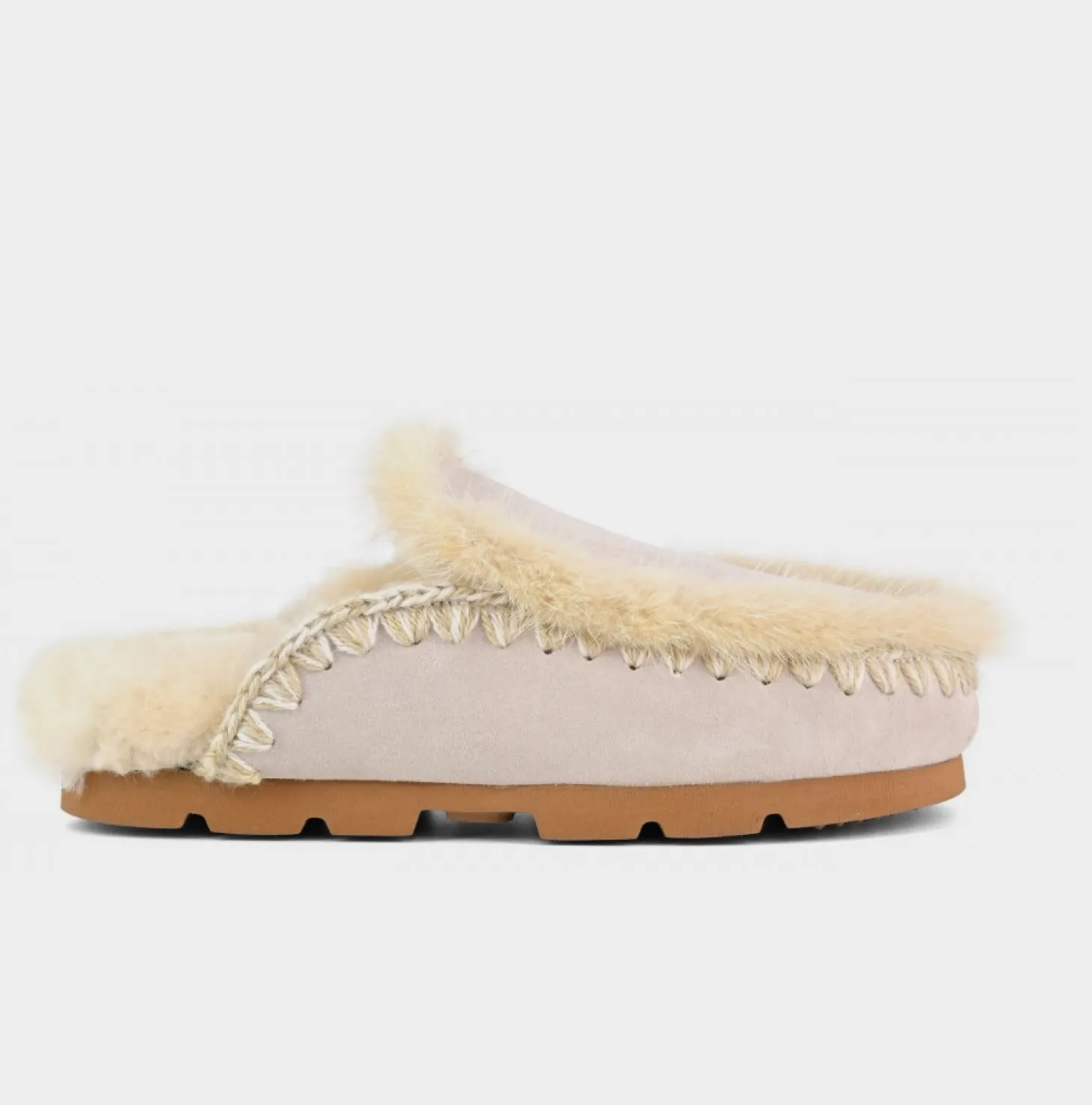 Winter Bio Fur Trim ~ Chalk