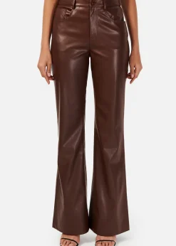 Zenobia Vegan Leather Pant ~ Java